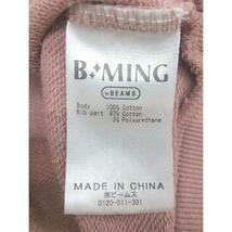 ◇ B:MING by BEAMS ビーミング by ビームス コットン100% 長袖 スウェット トレーナー サイズone ピンク レディース P_画像5