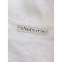 ◇ ◎ liflattie ships Vネック リネン100% 長袖 シャツ ブラウス アイボリー系 レディース P_画像4