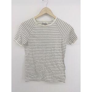 ◇ Charpentier de Vaisseau ボーダー 半袖 Tシャツ カットソー サイズ0 ホワイト系 グレー系 レディース P