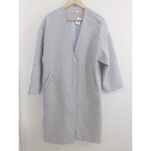 * natural couture natural kchu-ru no color long sleeve coat size F light blue series gray series lady's P