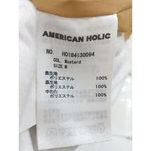 ◇ AMERICAN HOLIC アメリカン ホリック 中綿フェザー 長袖 ジャケット ブルゾン サイズM マスタードイエロー レディース P_画像5