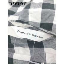 ◇ bulle de savon ビュル デ サボン ギンガムチェック ノースリーブ ロング ワンピース サイズF ブラック系 レディース_画像4