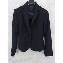 ◇ THE SUIT COMPANY ザ スーツカンパニー SUPER120’s 長袖 ジャケット ブラック レディース P_画像2
