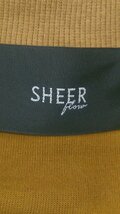 ◇ SHEER flow シンプル デザインカット 長袖 スウェット トレーナー サイズF マスタードイエロー系 レディース P_画像3