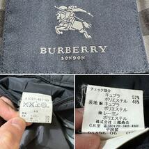 美品 Burberry London バーバリーロンドン ステンカラーコート ノバチェック Lサイズ ブラック 黒_画像9