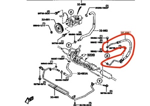 【在庫僅か】マツダ 純正 RX-7 FD3S パワーステアリング 高圧ホース プレッシャーホース genuine FD3S power steering high pressure hose