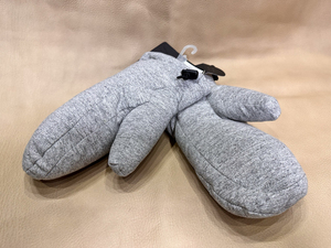未使用　inhbitant　インハビタント ダウングローブ　手袋　グローブ　サイズUSA　L　寸法26㎝　MADE IN JAPAN グレー