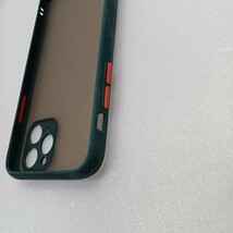 iPhone 11 Pro　ケース　ダークグリーン　スマホケース　カバー_画像3