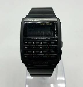 蘇や〔HaY116〕１円スタート！CASIO CA-506 腕時計 ブラック クォーツ デジタル　稼働　中古品　コンパクトサイズ