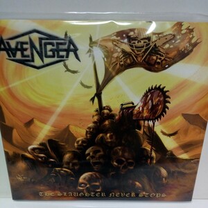 AVENGER「THE SLAUGHTER NEVER STOPS」NWOBHM