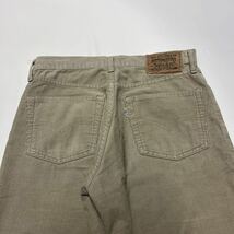 90s 日本製 Levi’s リーバイス 503-1522 コーデュロイパンツ ベージュ W30 L33_画像5