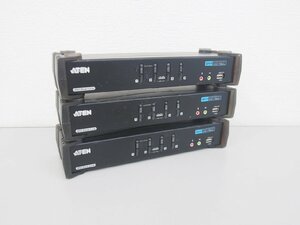 ☆【1H0109-22@2】 ATEN 4ポートデュアルリンク DVI CS1784A 3台セット 現状品