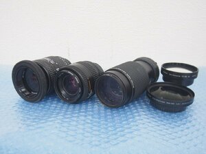 ☆【1K0117-10@3】 Nikon ニコン カメラレンズ 28-70mm 35-70mm 75-150mm TC-E2 WM-E80 5個セット ジャンク