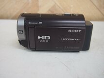 ☆【1K0117-10@5】 SONY ソニー デジタルビデオカメラ HDR-CX370V 2010年製 バッテリー付属 HANDYCAM 現状品_画像3