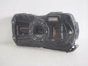 ☆【1K0126-20】防水 RICOH リコー DIGITALCAMERA コンパクトデジタルカメラ WG-40 本体のみ バッテリー無 WIDE 5X ZOOM 14m/45ft ジャンク