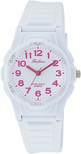 Q&Q wristwatch analogue waterproof urethane belt VS06-006 white pink 