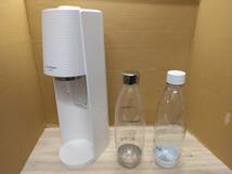 美品 ソーダストリーム SodaStream 炭酸水メーカー Terra テラ スターターキット ホワイト ピンク色（クイックコネクト）専用_画像1