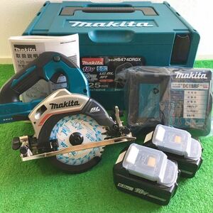 ☆新品未使用 ☆送料無料 makita マルノコ　18V HS474DRGX 125mm [ HS474 . HS474D . HS474DZ . 丸ノコ . 18ボルト ]