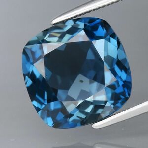 No.374 ロンドンブルートパーズ 約6.41ct 約11mm×10.8mm ブラジル産