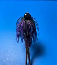 1/8oz Arky Head (Cobra) Rubber Jig (Black/Purple) ファインラバー2枚使用モデル　02_画像3