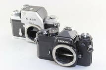 D (ジャンク) Nikon ニコン FE ブラック Ftn シルバー ボディ 返品不可_画像1