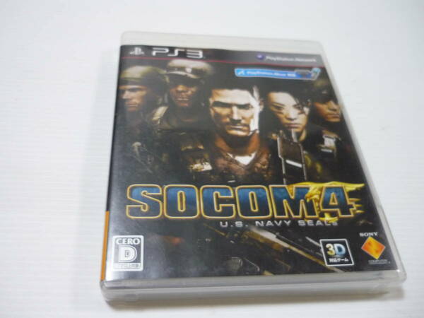 [管00]【送料無料】ゲームソフト PS3 SOCOM4：U.S.NAVY SEALs プレステ PlayStation ソーコム