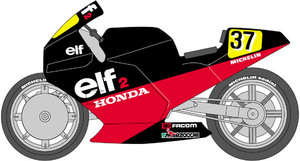 1/12フルキット HONDA elf2 エルフ２ (1985年 NS500 NSR500)