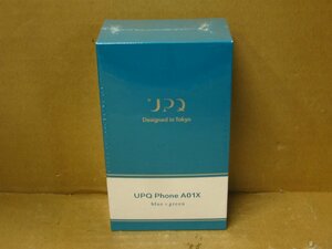 ▽UPQ PHONE A01W(WB) blue & green 4G LTE デュアルSIMスロット SIMフリー スマートフォン 新品 アップキュー