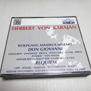 輸入盤/Arkadia/3CD「モーツァルト：ドン・ジョヴァンニ 全曲(1969)」ギャウロフ/ヤノヴィッツ/カラヤン＆ウィーン・フィル/ザルツブルク