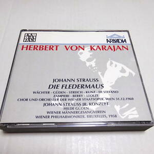 輸入盤/Arkadia/3CD「J.シュトラウス：こうもり(1960)」ヴェヒター/ギューデン/カラヤン＆ウィーン国立歌劇場管