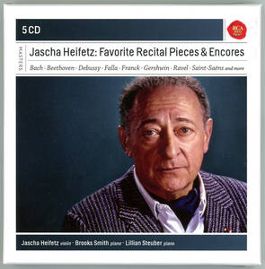 Jascha Heifetz - Favourite Recital & Encore Pieces, RCS Red Seal, Box Set, 5CDs, 輸入盤 (Sony Classical)