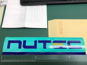 ＮUTEC　 ニューテック 　オリジナル ステッカー １枚　　　サイズ　２５センチ　×　５．５センチ　⑩⑩　☆☆☆☆☆☆☆☆☆