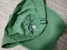 新品 定価12100 POLO Ralph Lauren キャップ グリーン ピンク刺繍 ポロ ラルフローレン フリーサイズ 帽子 メンズ レディース_画像7