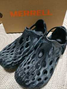  новый товар не использовался MERRELL гидро mok черный 28cm US10mereru сандалии HYDRO MOC чёрный уличный вода суша мужской J48595