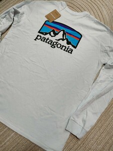 新品 未使用 patagonia パタゴニア バックロゴ ロンＴ XL ホワイト 白 長袖 Tシャツ 現行モデル メンズ 