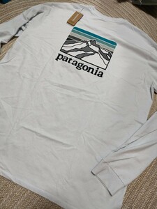 Новая неиспользованная Patagonia patagonia buck logo lon t xl lono logo ridge ridge respensibili-tee белый белый футболка с длинным рукавом Современная модель Мужчина