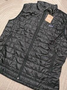 新品 定価25300 patagonia パタゴニア ナノパフベスト L ブラック 黒 メンズ 中綿 ベスト 薄手