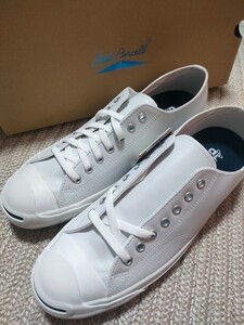 新品 未使用 CONVERSE ジャックパーセル レザー ホワイト 白 30cm コンバース JACK PURCELL メンズ 正規品