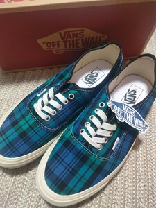 新品 定価9350 VANS Authentic 44 27.5cm ブラックウォッチ チェック柄 ヴァンズ バンズ オーセンティック メンズ 正規品 スニーカー