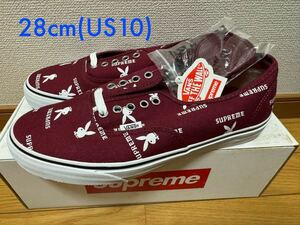 Supreme×VANS AUTHENTIC PRO PLAYBOY バーガンディ 28cm US10 プレイボーイ シュプリーム バンズ コラボ オーセンティック