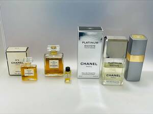 AH9476 CHANEL シャネル 香水 中古 計5点 EGOISTE 100ml /No5 N°5 14ml 50ml /No19 50ml フレグランス オードパルファム エゴイスト