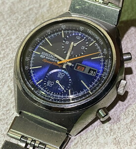 S-87◆1円～◆SEIKO 5 SPORTS Speed Timer メンズ腕時計 デイデイト スピードタイマー 稀少 稼動品 セイコー