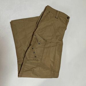 Jawin ノータックカーゴパンツ　作業着　作業服　ズボン　メンズ　キャメル