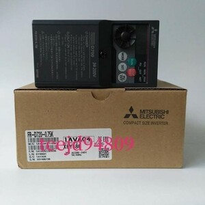 新品　MITSUBISHI/三菱電機 　FR-D720-0.75K　インバーター　保証付き