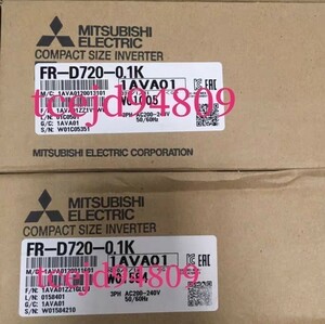 新品　MITSUBISHI/三菱電機 　FR-D720-0.1K　インバーター　保証付き
