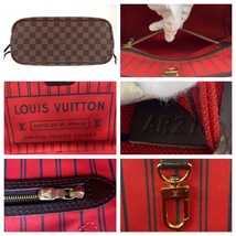 LOUIS VUITTON ルイヴィトン ダミエ ネヴァーフルPM ブラウン ゴールド金具 PVC N41359 ショルダーバッグ トートバッグ レディース 404327_画像5