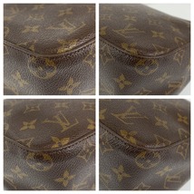 LOUIS VUITTON ルイヴィトン モノグラム ルーピングMM ゴールド金具 PVC M51146 ショルダーバッグ 肩掛けバッグ レディース 404610_画像4