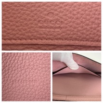 美品 GUCCI グッチ ニュージャッキー ピンク シルバー金具 レザー 364435 ショルダーバッグ 斜め掛け レディース 404751_画像5