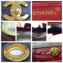 CHANEL シャネル ヴィンテージ マドモアゼル ココマーク ターンロック ブラック ラムスキン チェーンショルダーバッグ レディース 404636_画像5