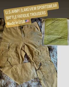 Vintage [U.S.Army/Lakeview Sportswear Co., Ltd. Battle усталость брюки утки W31 NATO 7583/7989 военные грузовые штаны]